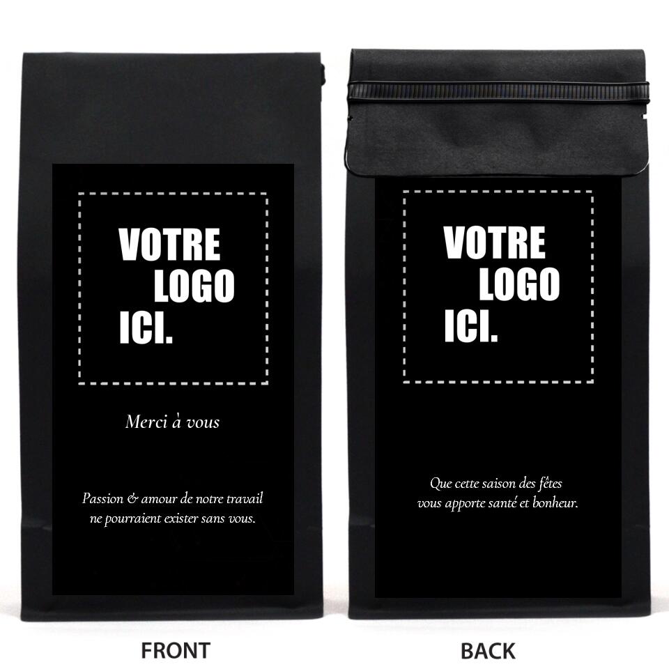 Cadeau corporatif de café personnalisé (français)