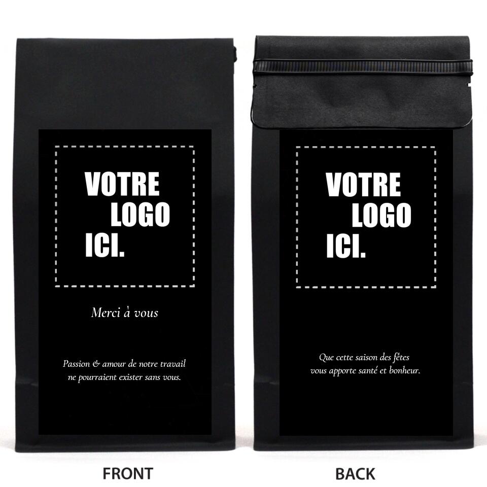 Cadeau corporatif de café personnalisé (français)