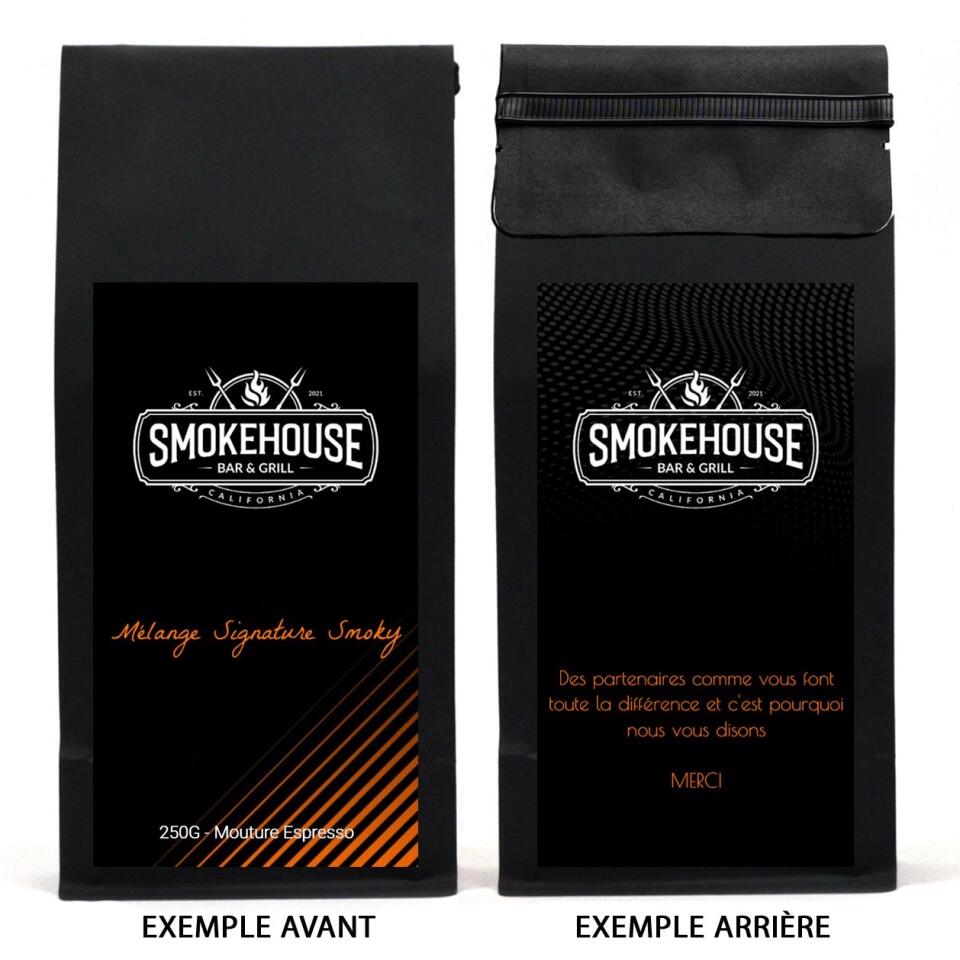 Cadeau corporatif de café personnalisé (français)