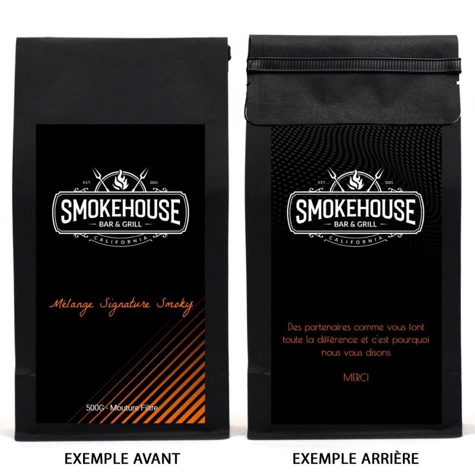 Cadeau corporatif de café personnalisé (français)