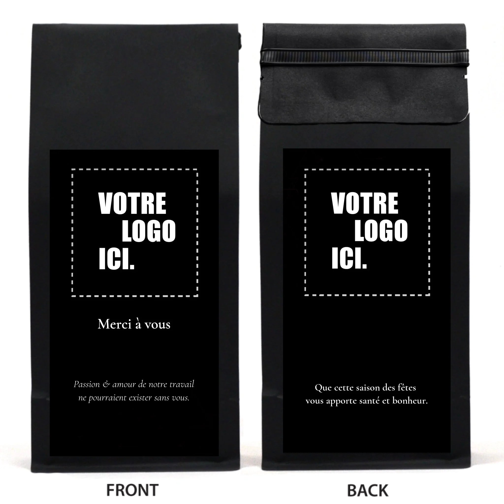 Cadeau corporatif de café personnalisé (français)