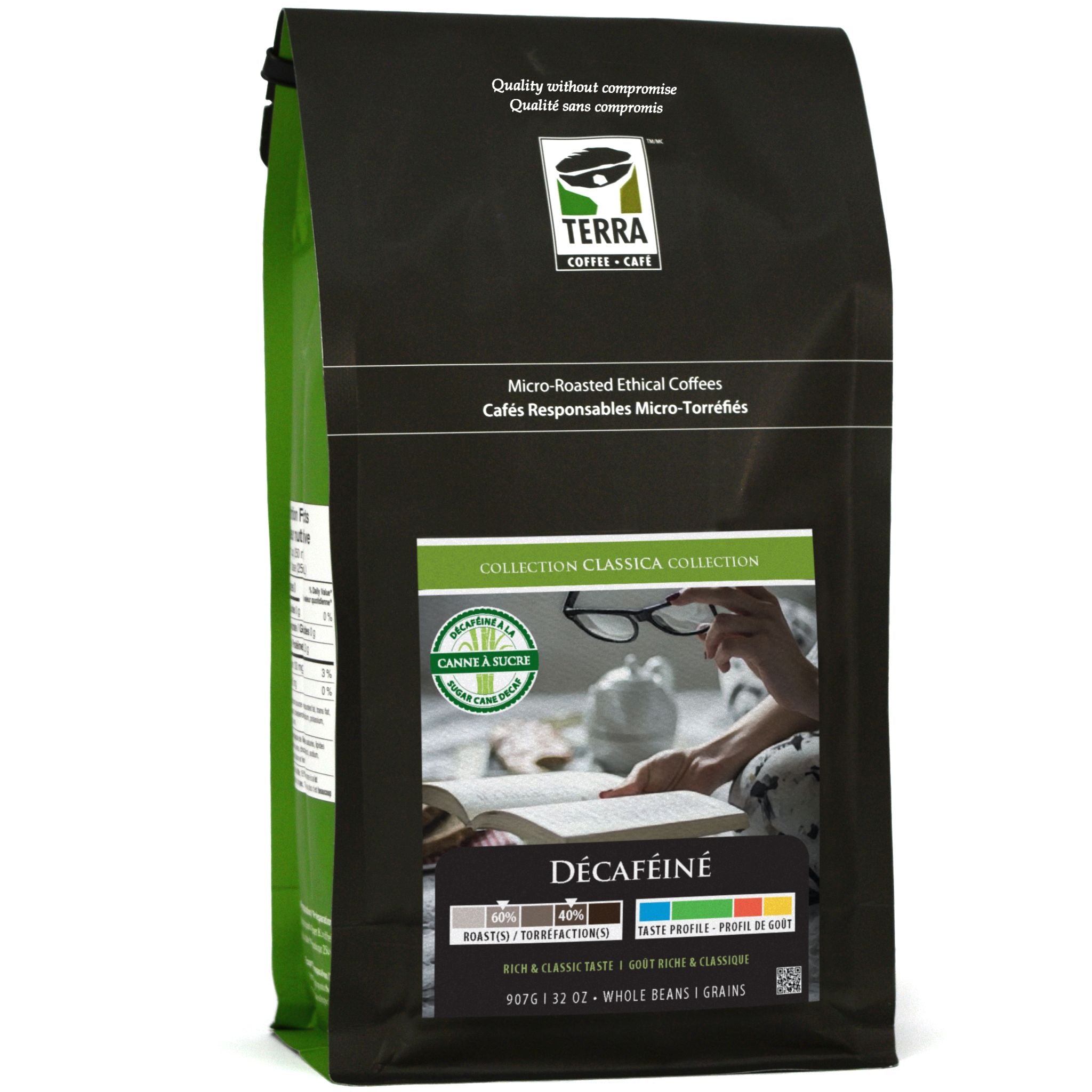 Decaffeinated E.A. Sugar Cane Decaf (60% 40%) Coffee