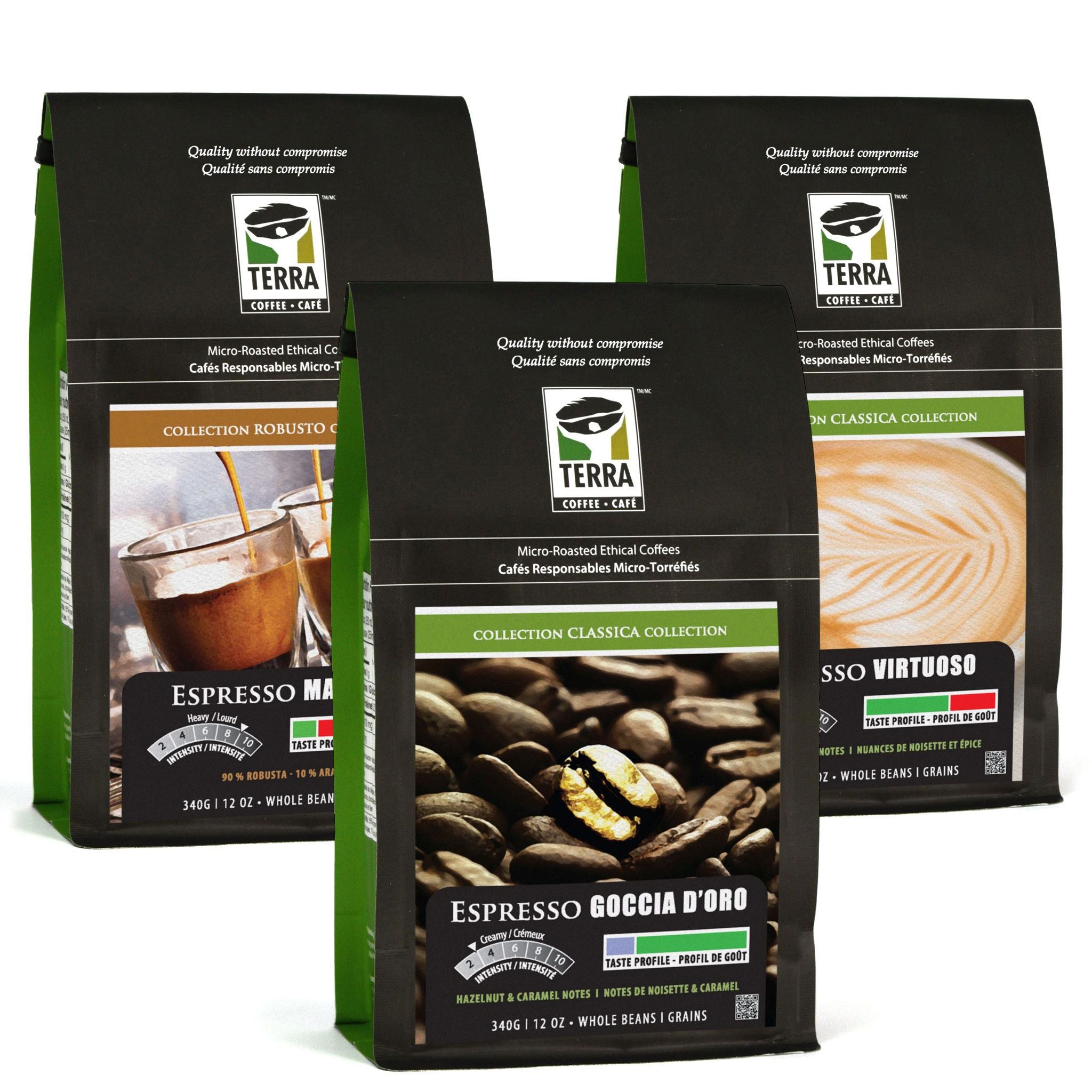 Kit Découverte à Café - Espressos - 3 X 340 gr