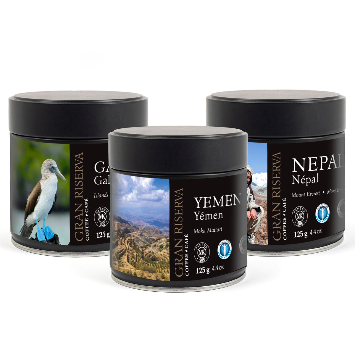 COFFEE PACK - YEMEN MATTARI, GALAPAGOS & NEPAL - 3 X 125 GR